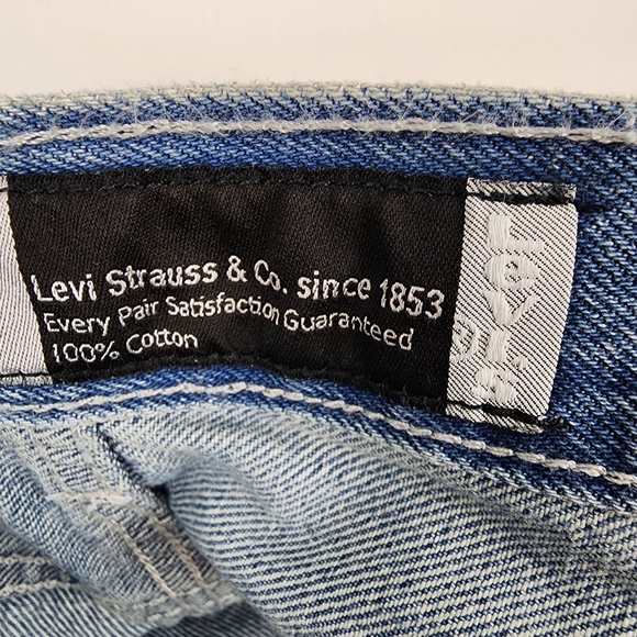 Levi's Silvertab Loose Fit Distressed Light Blue Jeans Mens Size 32x32 NWT - Picture 5 of 16